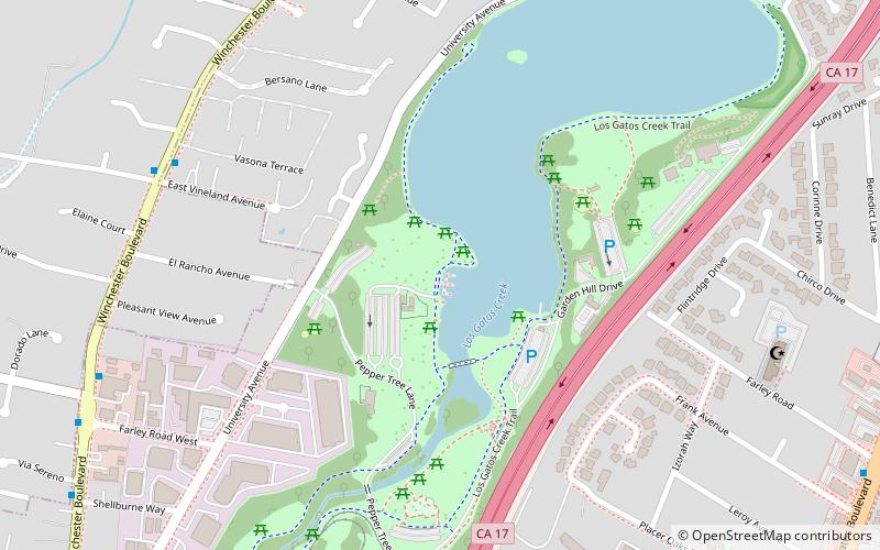 Vasona Park location map