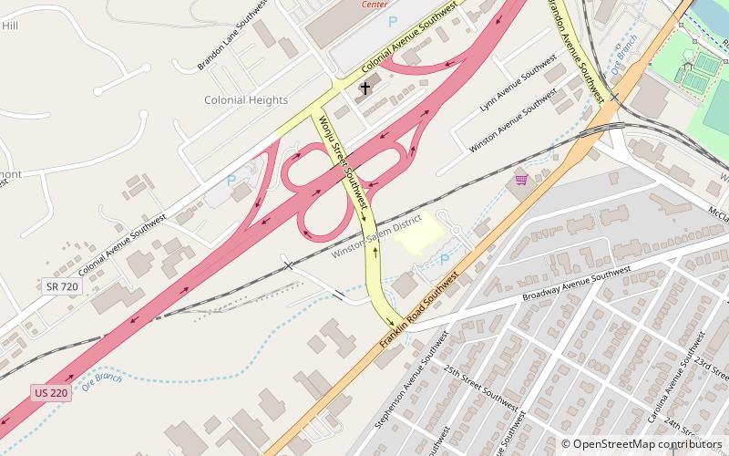 Franklin-Colonial location map