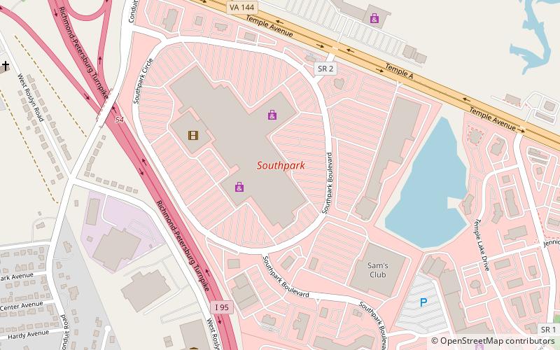 Southpark Mall location map