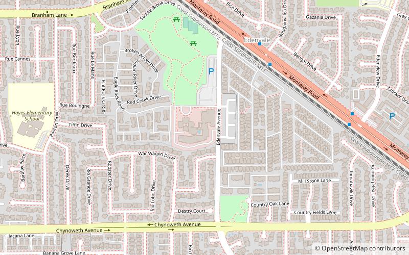 Hayes Mansion location map