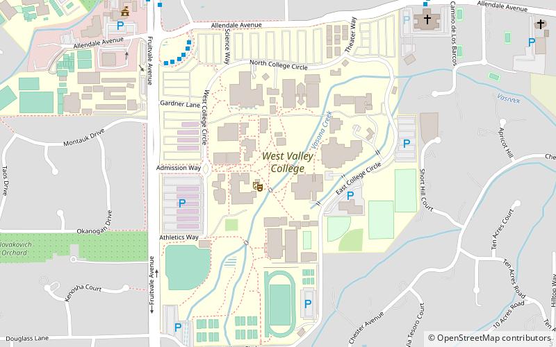 West Valley College location map