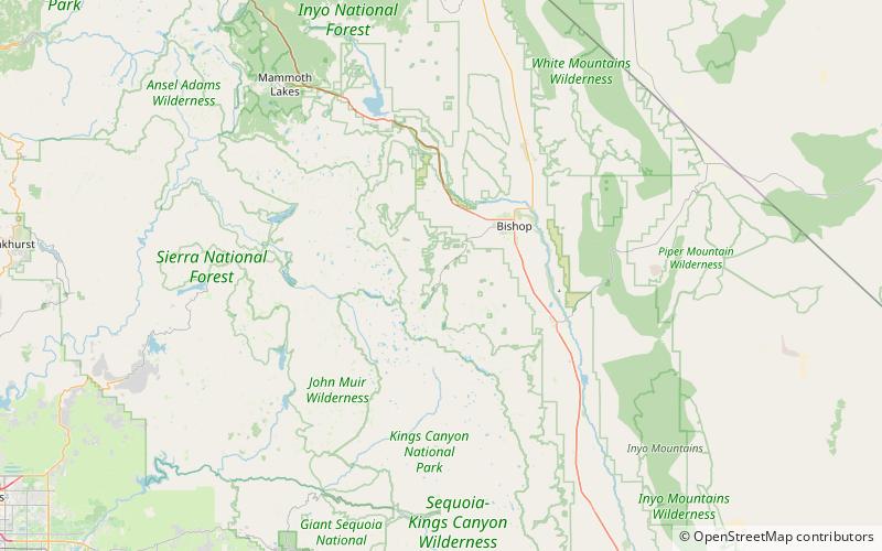 Bishop Creek location map