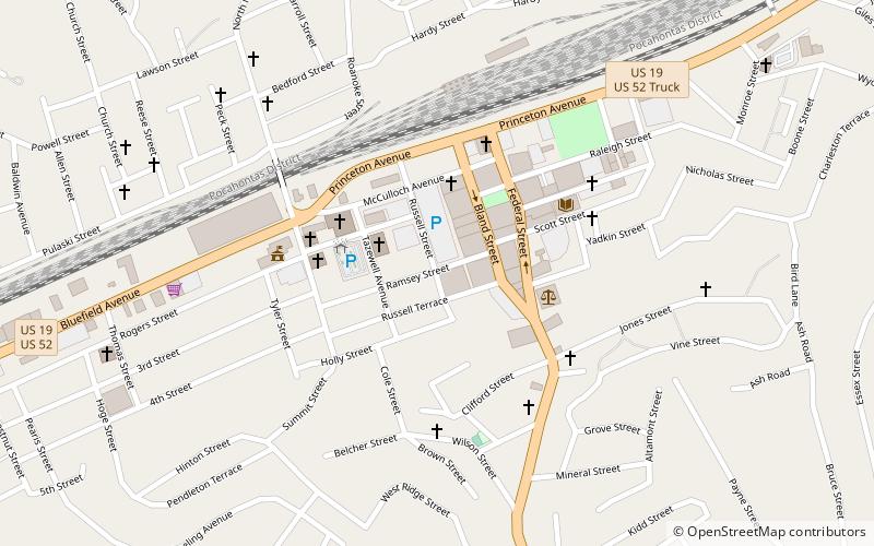 Bluefield Area Arts Center location map