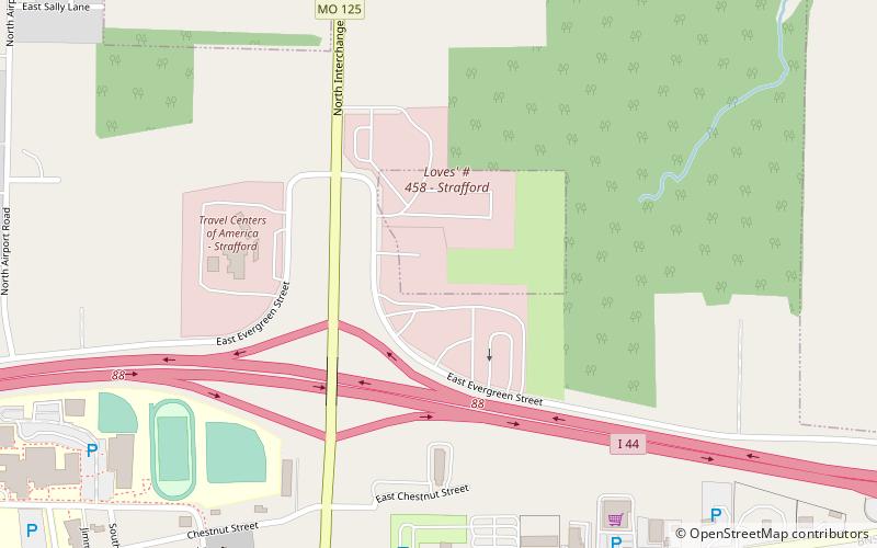 Strafford location map