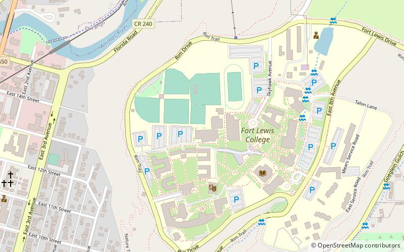 Fort Lewis College location map