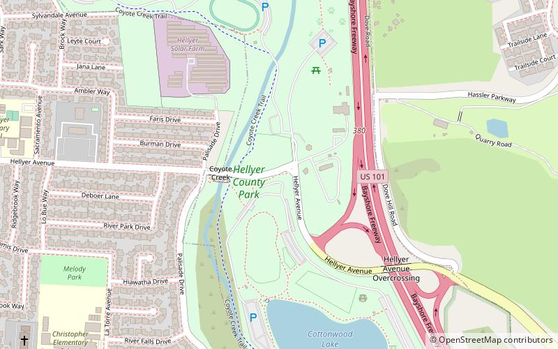 Hellyer County Park location map