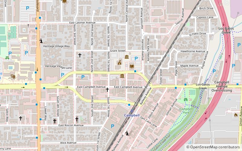 Campbell Historical Museum location map