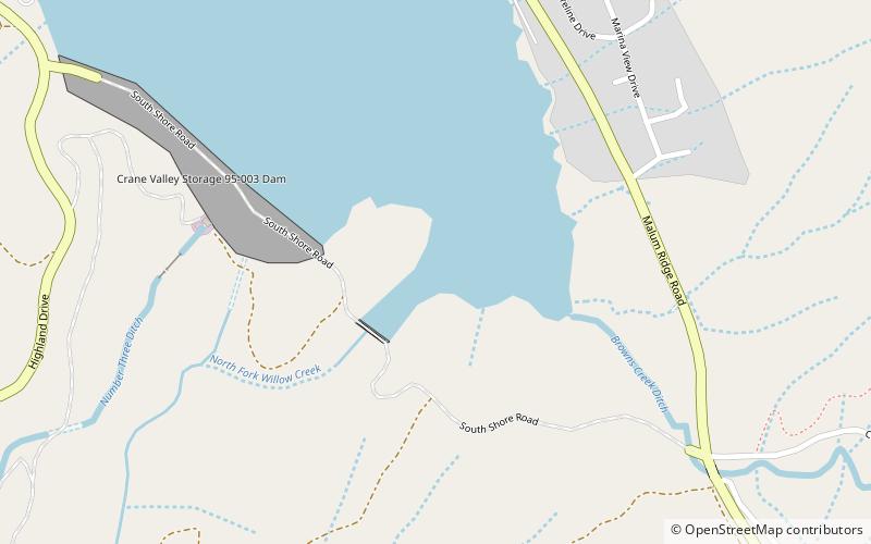 Bass Lake location map