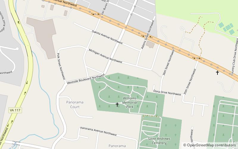 south washington heights roanoke location map