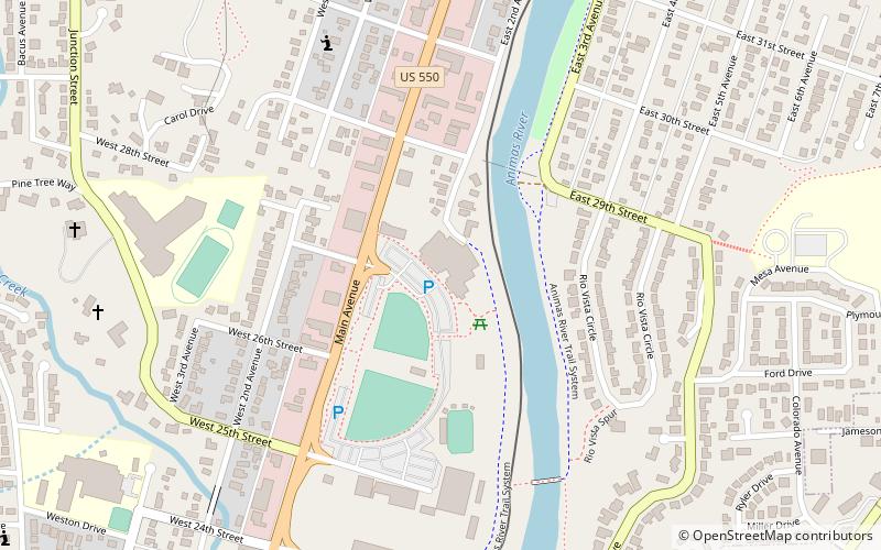 Durango Community Recreation location map