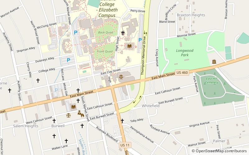 Old Roanoke County Courthouse location map