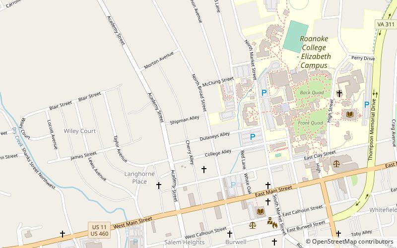 Evans House location map