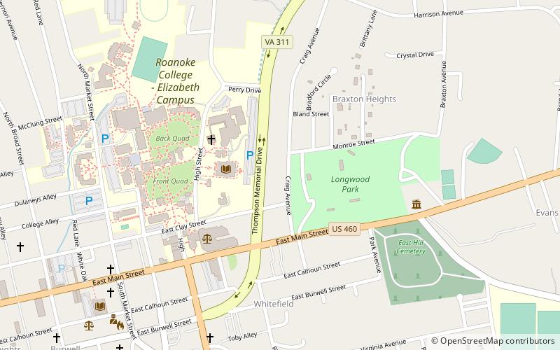 Roanoke College location map
