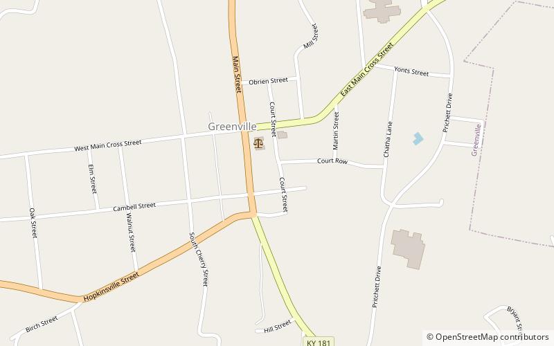 Greenville City Hall location map