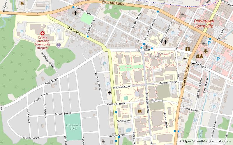 Farmville Historic District location map