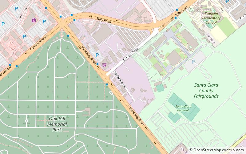 San Jose Steam Railroad Museum location map