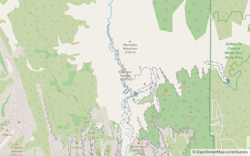Zion Narrows location map