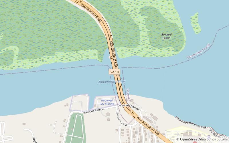 Charles Hardaway Marks Bridges location map