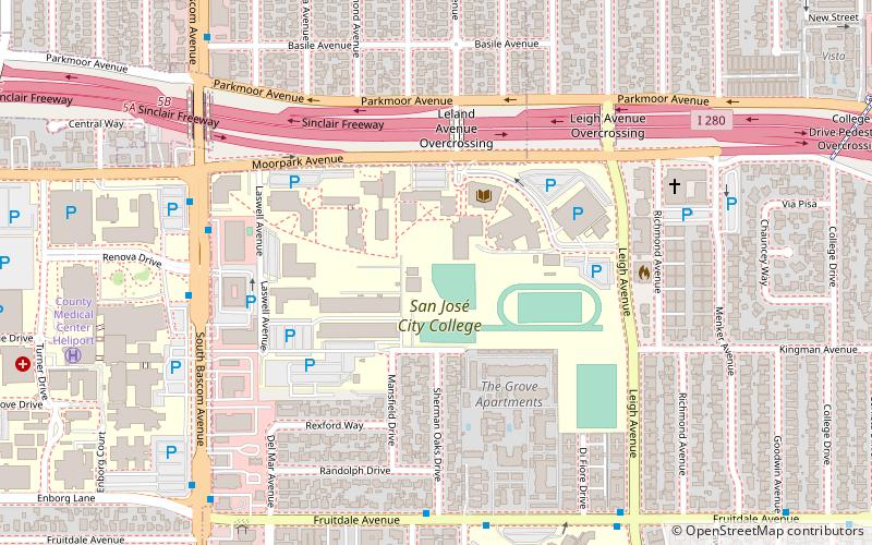 San Jose City College location map