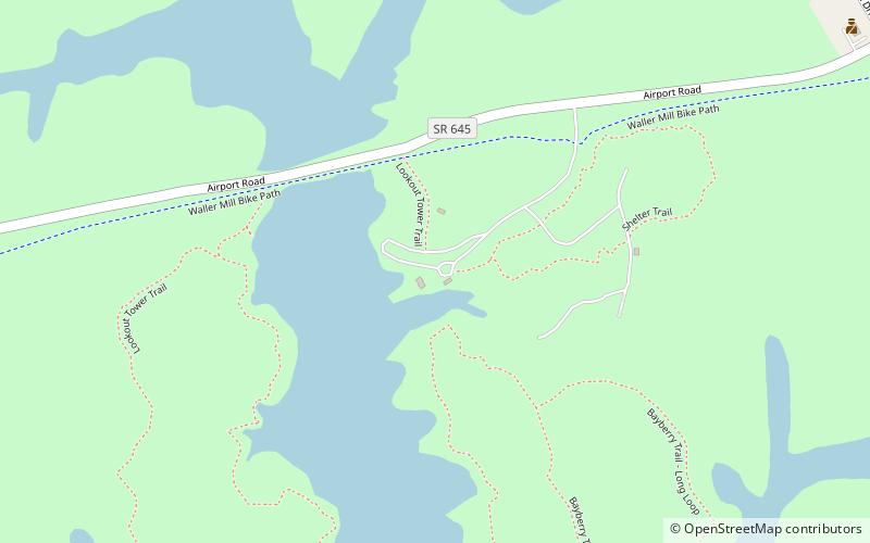 Waller Mill Park location map
