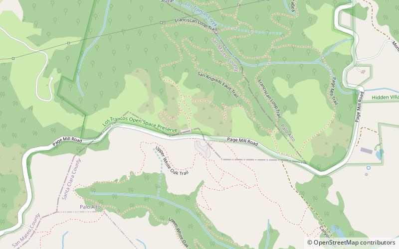 Los Trancos Open Space Preserve location map