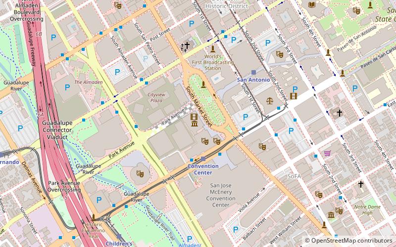 The Tech Museum of Innovation location map