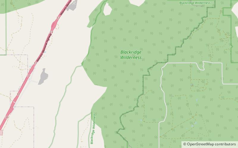 Blackridge Wilderness location map