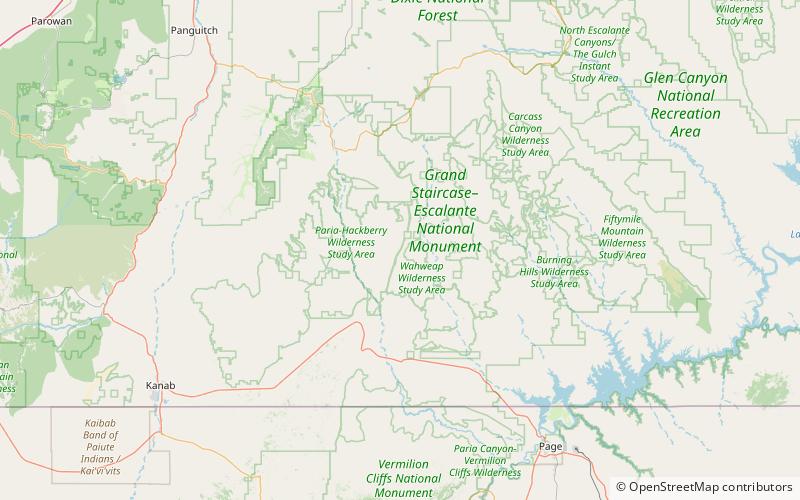 Cottonwood Canyon location map