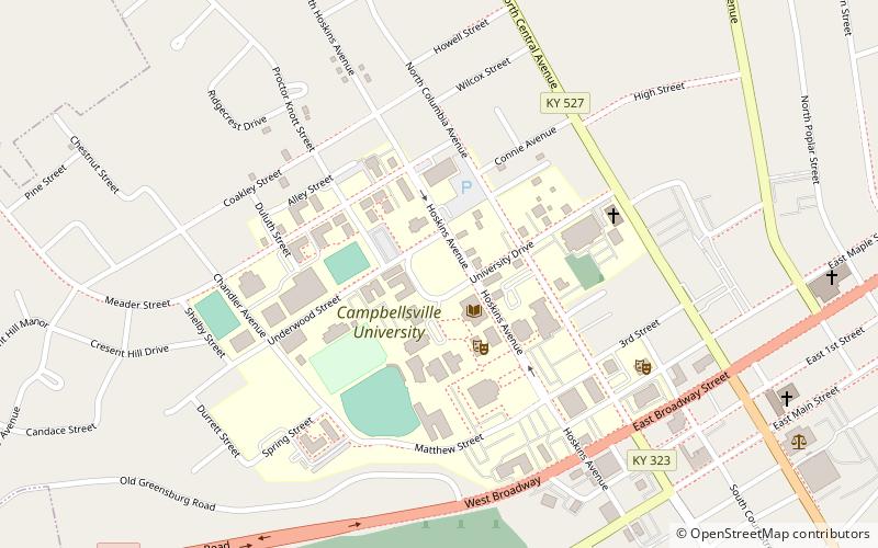 Campbellsville University location map