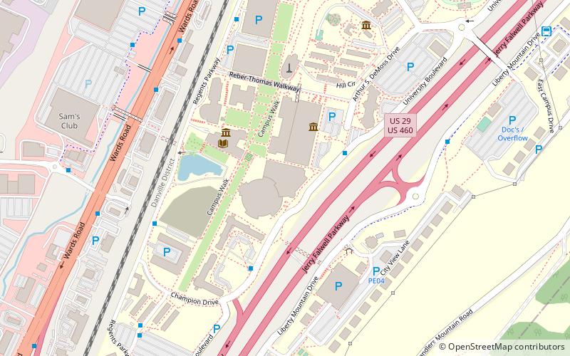 Liberty Arena location map