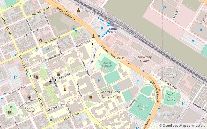 Estadio Buck Shaw location map