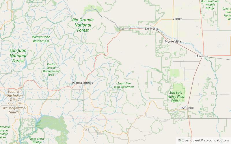 summit peak south san juan wilderness location map