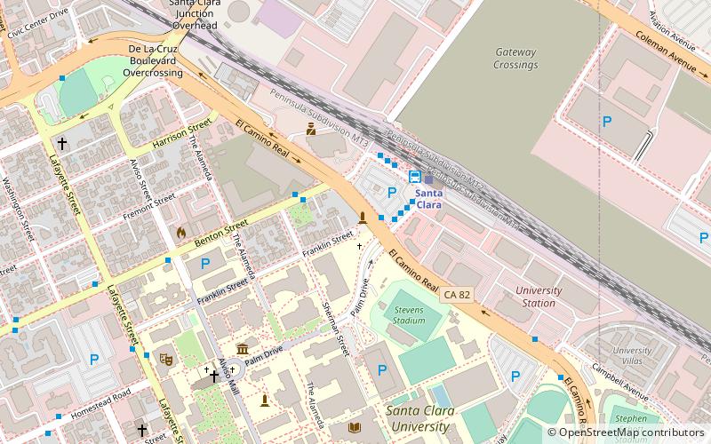 De Saisset Museum location map