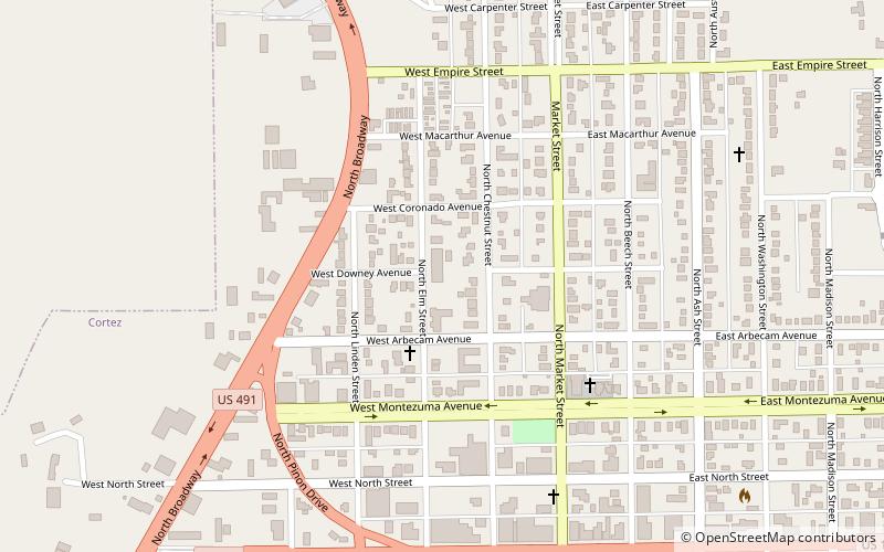 Montezuma-Cortez School District RE-1 location map