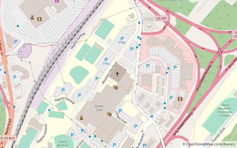 Thomas Road Baptist Church location map