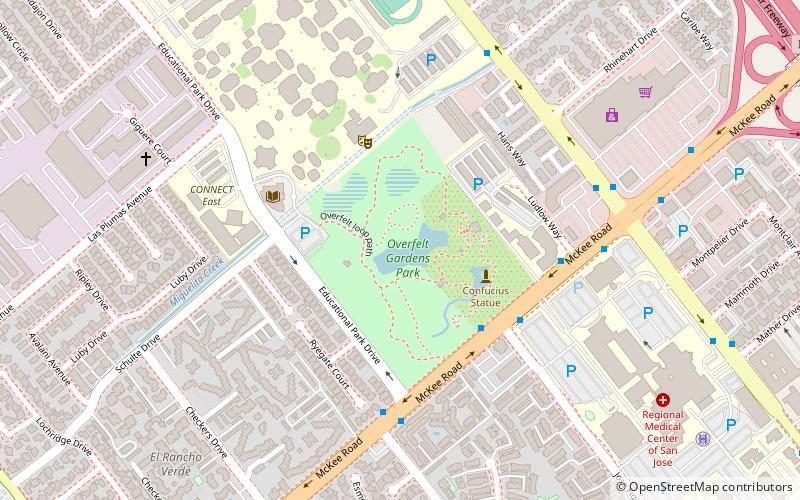Overfelt Gardens location map