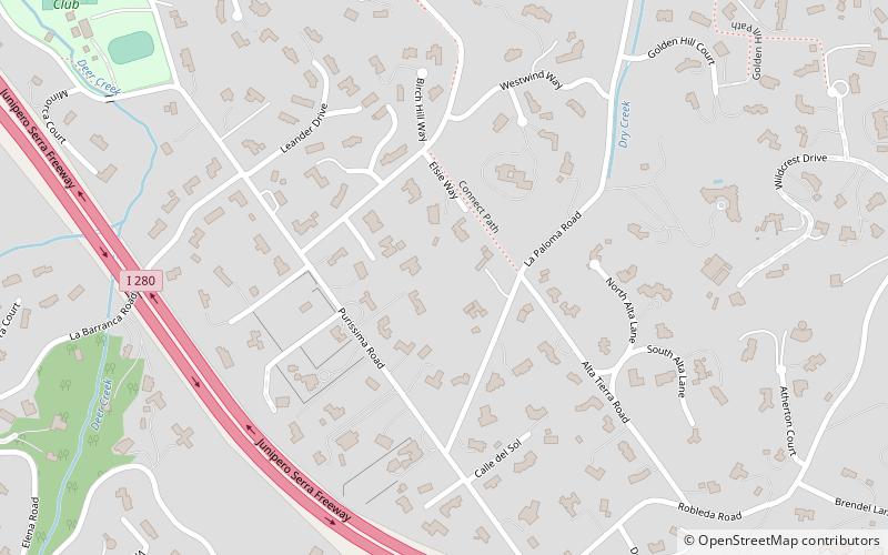 Los Altos Hills location map