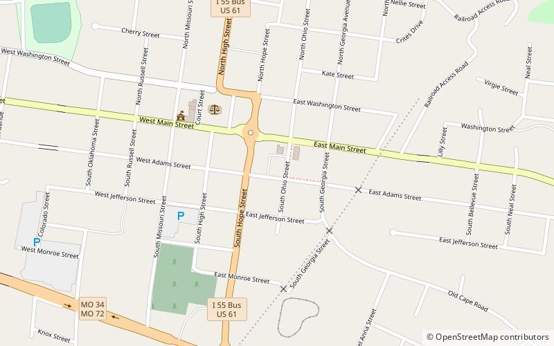 Bennett-Tobler-Pace-Oliver House location map