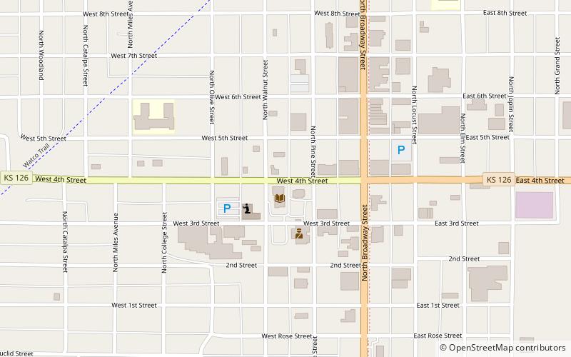 Pittsburg Public Library location map