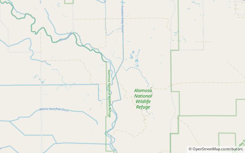 Alamosa National Wildlife Refuge location map