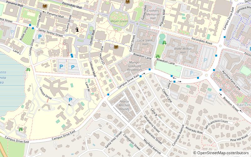 Haas Center for Public Service location map