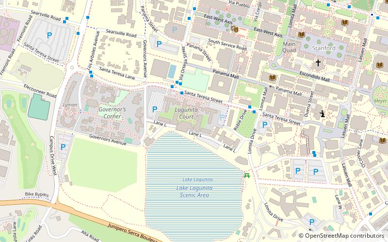 Lake Lagunita location map