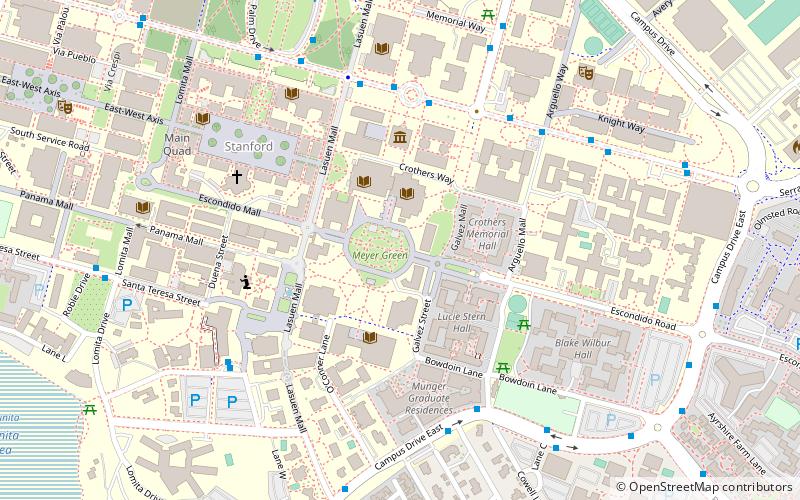 Lane Medical Library location map