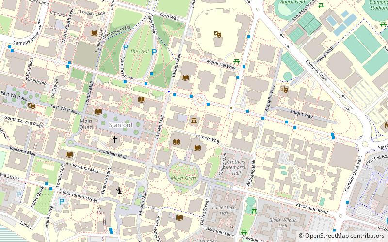 Hoover Tower location map