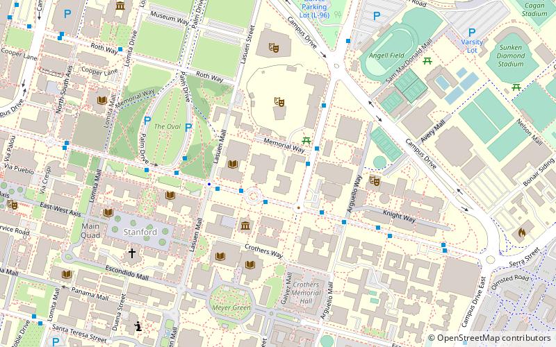 Stanford Memorial Auditorium location map