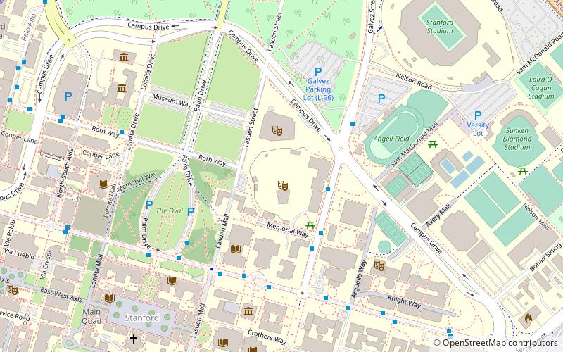 Frost Amphitheater location map