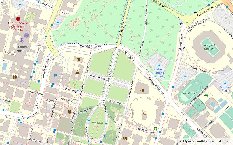 Arboreto de la Universidad de Stanford location map