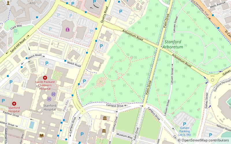 Stanford Mausoleum location map