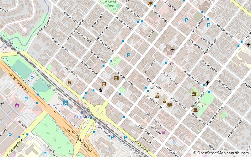 Ramona Street Architectural District location map