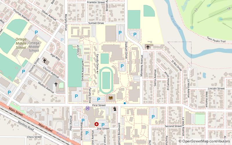 Adams State University location map
